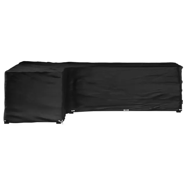 Housse de salon de jardin en forme de L 18 œillets 220x285x80cm