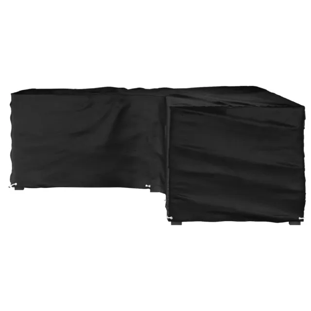 Housse de salon de jardin en forme de L 18 œillets 220x285x80cm