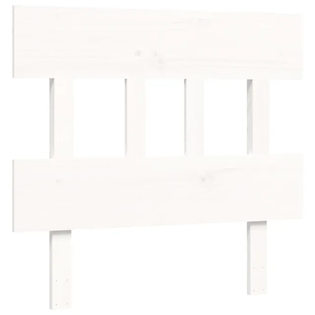 Cadre de lit sans matelas blanc 100x200 cm bois de pin massif