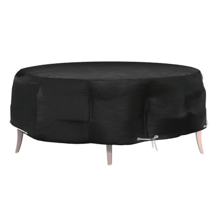 Housse pour salon îlot 8 œillets Ø188x50 cm rond