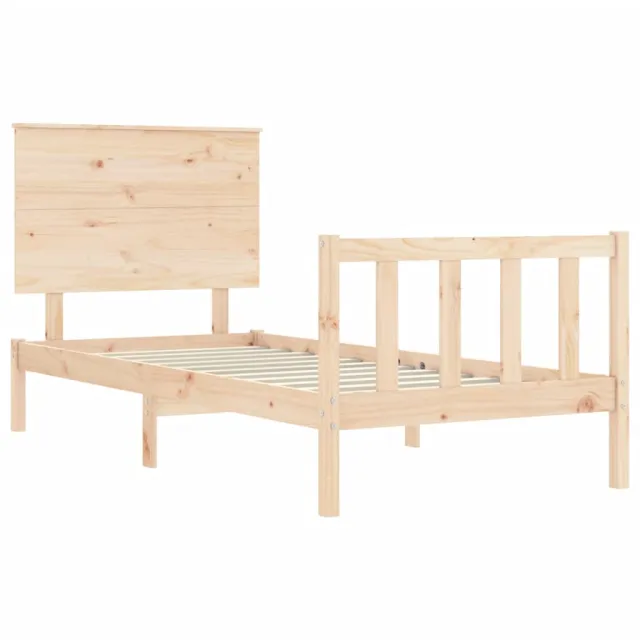 Cadre de lit sans matelas bois de pin massif