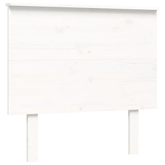 Cadre de lit sans matelas blanc bois de pin massif