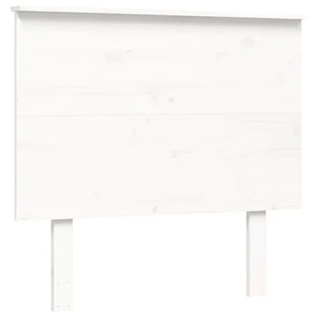 Cadre de lit sans matelas blanc bois de pin massif