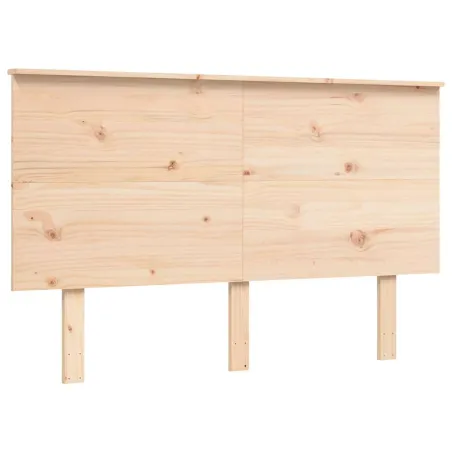 Cadre de lit sans matelas 140x190 cm bois de pin massif