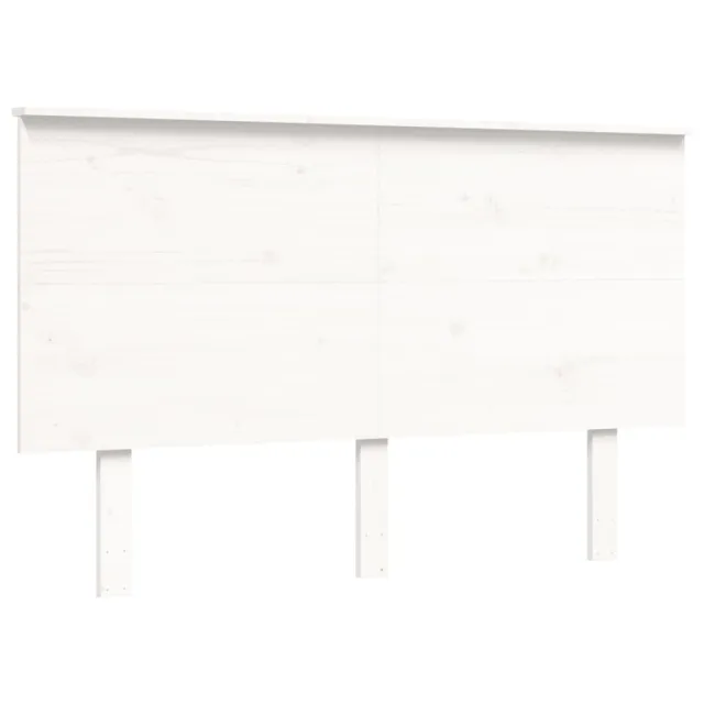 Cadre de lit sans matelas blanc 120x200 cm bois de pin massif