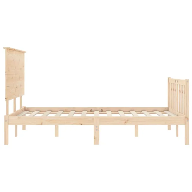 Cadre de lit sans matelas 200x200 cm bois massif de pin