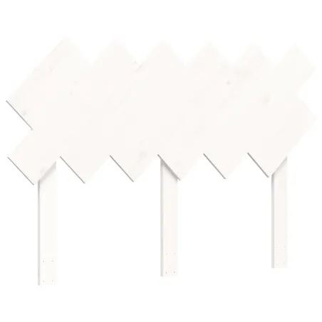 Cadre de lit sans matelas blanc bois de pin massif