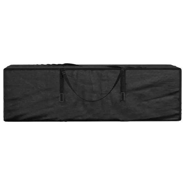 Sac de rangement pour coussins de jardin noir 135x40x55 cm PE