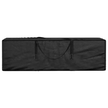 Sac de rangement pour coussins de jardin noir 135x40x55 cm PE