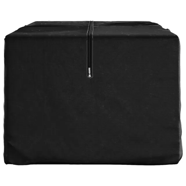 Sac de rangement pour coussins de jardin noir 135x40x55 cm PE