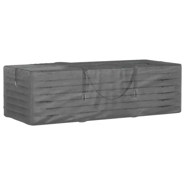 Sac de rangement pour coussins de jardin noir 135x40x55 cm PE