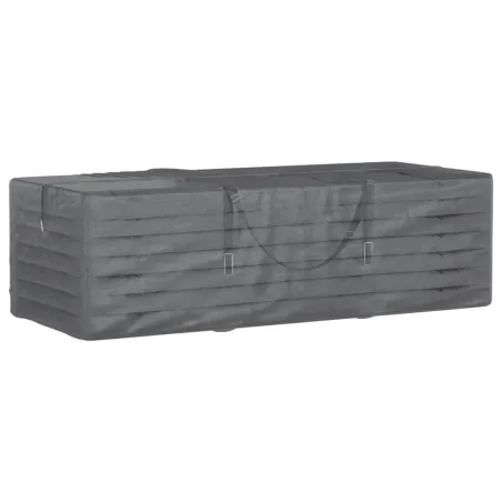 Sac de rangement pour coussins de jardin noir 135x40x55 cm PE