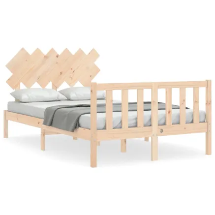 Cadre de lit sans matelas 120x200 cm bois de pin massif 2