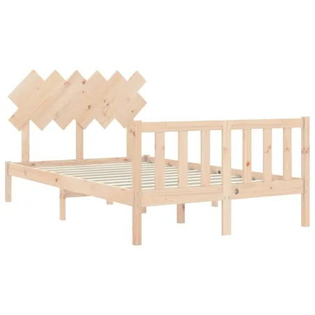 Cadre de lit sans matelas 120x200 cm bois de pin massif