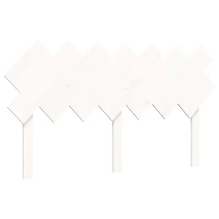 Cadre de lit sans matelas blanc bois de pin massif