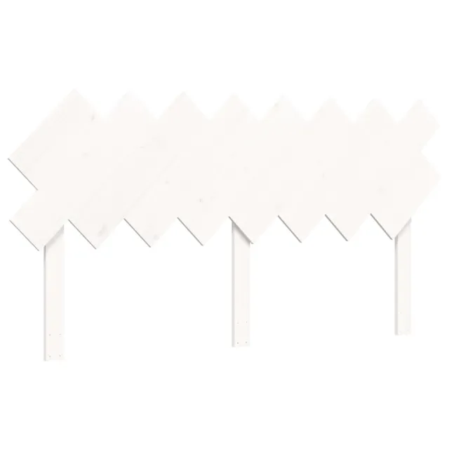 Cadre de lit sans matelas blanc 160x200 cm bois de pin massif