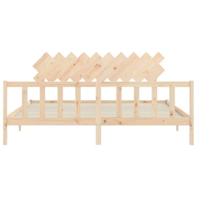 Cadre de lit sans matelas 200x200 cm bois massif de pin