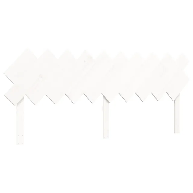 Cadre de lit sans matelas blanc 200x200 cm bois massif de pin