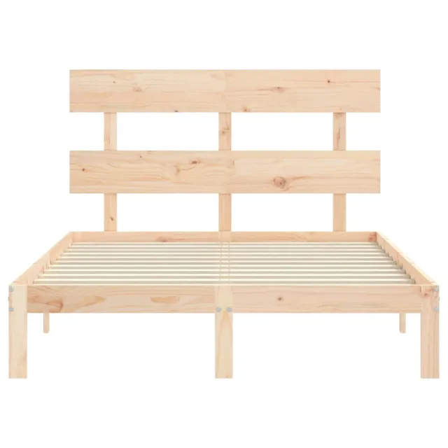 Cadre de lit sans matelas 140x190 cm bois de pin massif