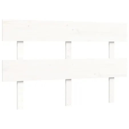 Cadre de lit sans matelas blanc 120x200 cm bois de pin massif