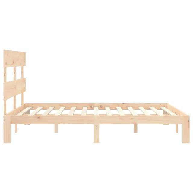 Cadre de lit sans matelas 160x200 cm bois massif de pin