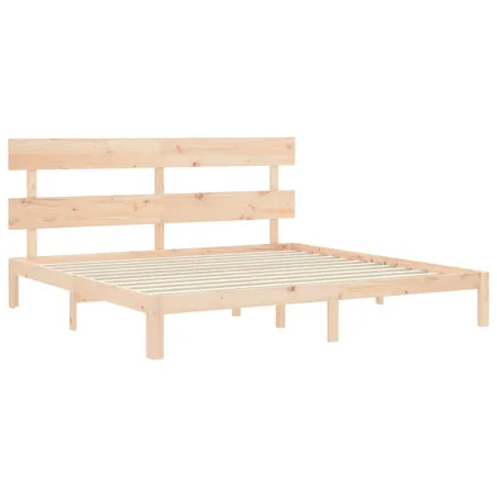 Cadre de lit sans matelas 200x200 cm bois massif de pin