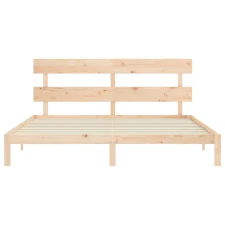 Cadre de lit sans matelas 200x200 cm bois massif de pin