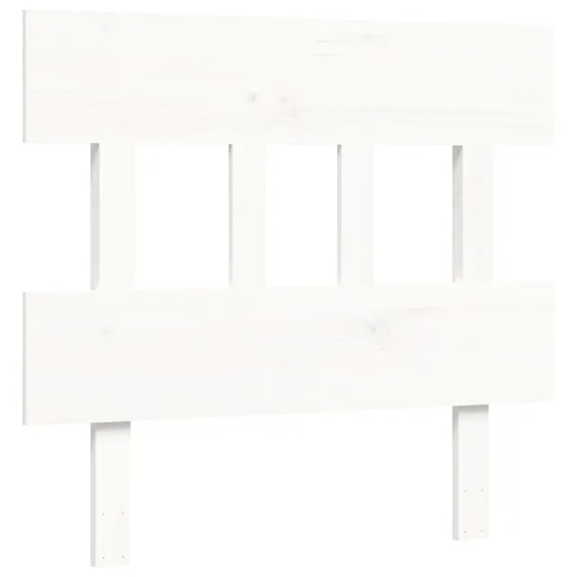 Cadre de lit sans matelas blanc 100x200 cm bois de pin massif