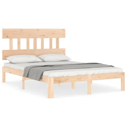 Cadre de lit sans matelas 120x200 cm bois de pin massif 2