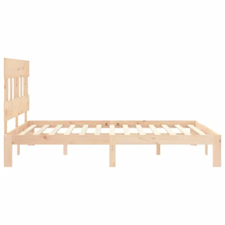 Cadre de lit sans matelas 160x200 cm bois massif de pin