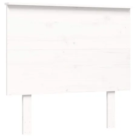 Cadre de lit sans matelas blanc bois de pin massif