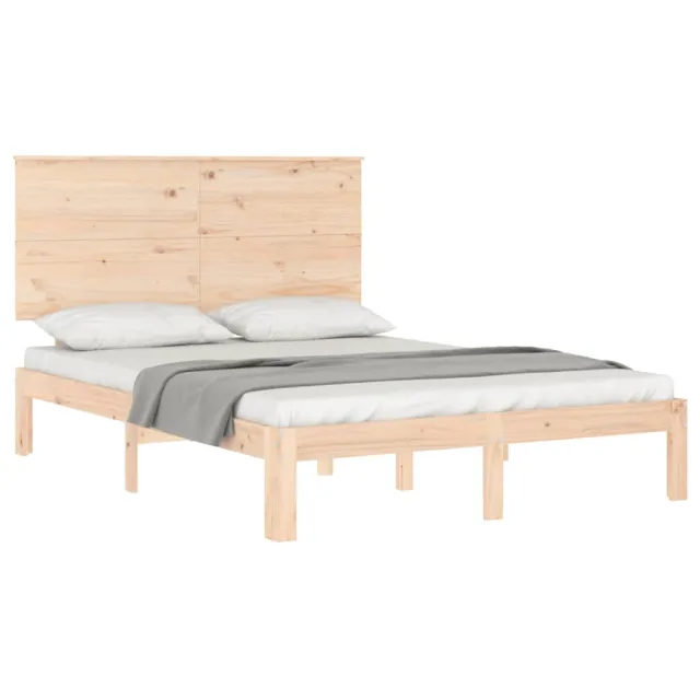 Cadre de lit sans matelas 140x190 cm bois de pin massif