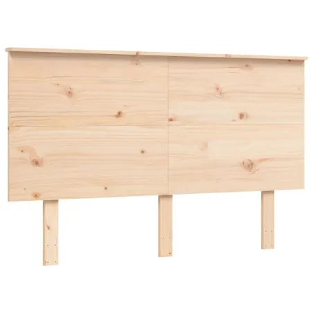 Cadre de lit sans matelas 140x190 cm bois de pin massif