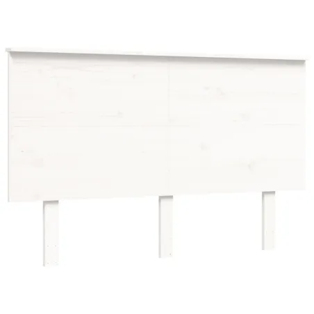Cadre de lit sans matelas blanc 140x190 cm bois de pin massif