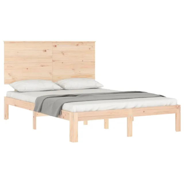 Cadre de lit sans matelas 140x200 cm bois massif de pin