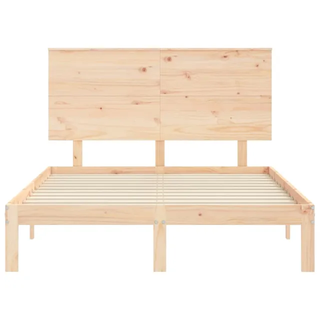 Cadre de lit sans matelas 140x200 cm bois massif de pin