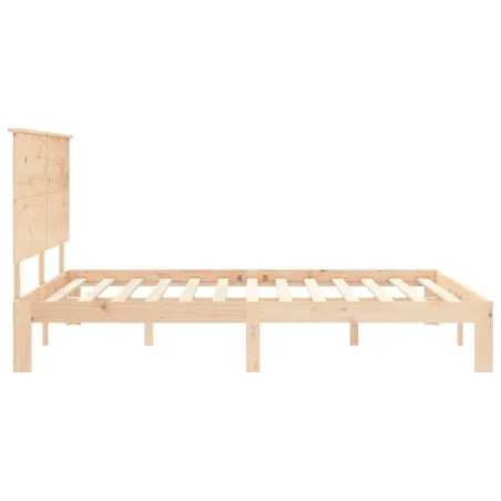 Cadre de lit sans matelas 160x200 cm bois massif de pin