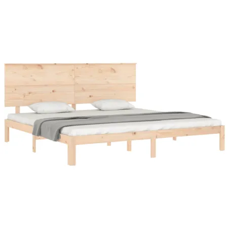 Cadre de lit sans matelas 200x200 cm bois massif de pin