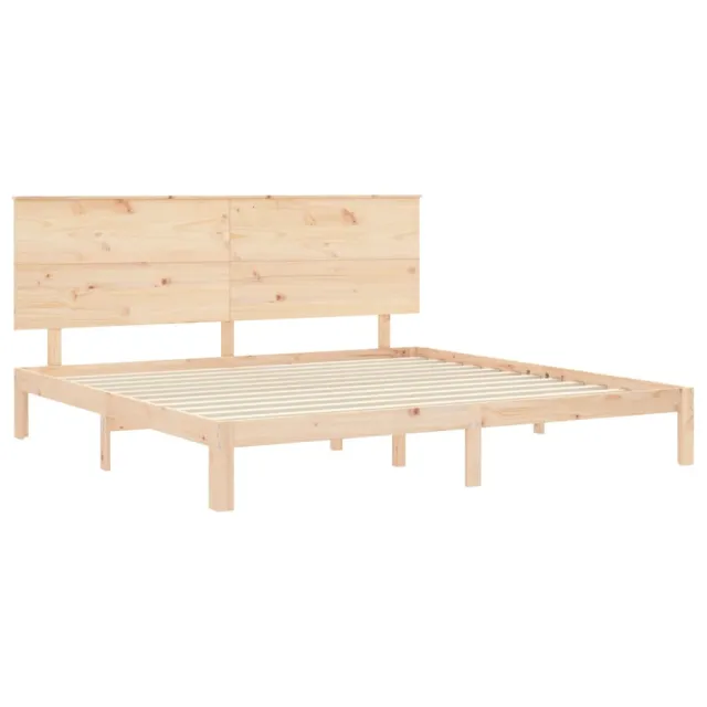 Cadre de lit sans matelas 200x200 cm bois massif de pin