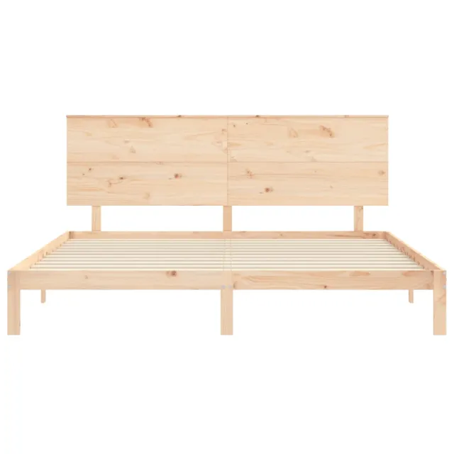 Cadre de lit sans matelas 200x200 cm bois massif de pin