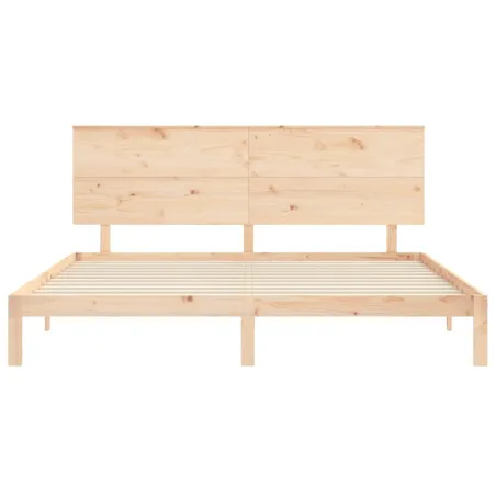Cadre de lit sans matelas 200x200 cm bois massif de pin
