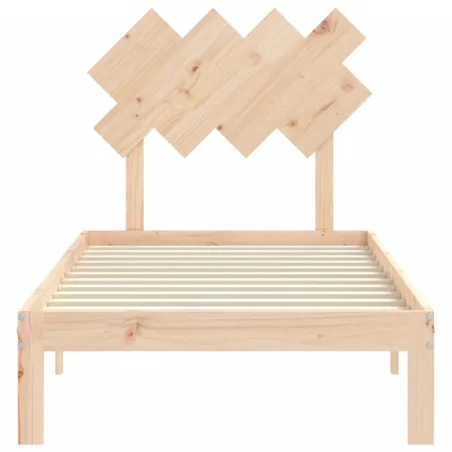 Cadre de lit sans matelas bois de pin massif