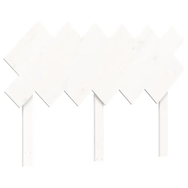 Cadre de lit sans matelas blanc bois de pin massif