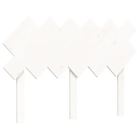 Cadre de lit sans matelas blanc bois de pin massif