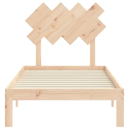 Cadre de lit sans matelas 90x200 cm bois de pin massif