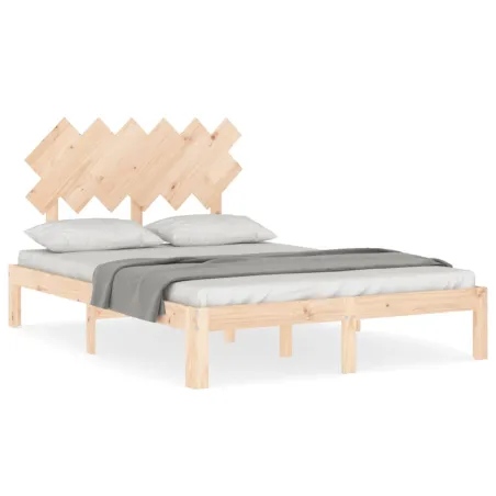 Cadre de lit sans matelas 120x200 cm bois de pin massif