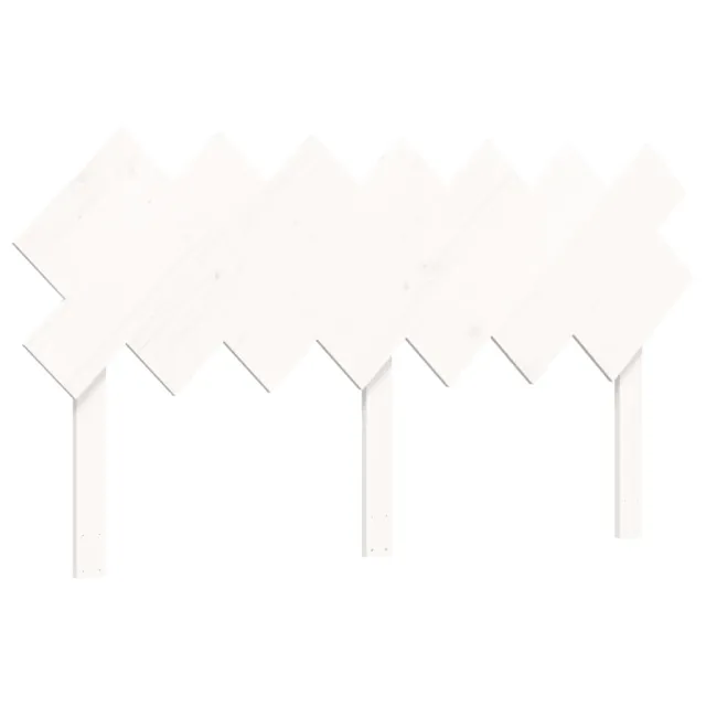 Cadre de lit sans matelas blanc bois de pin massif