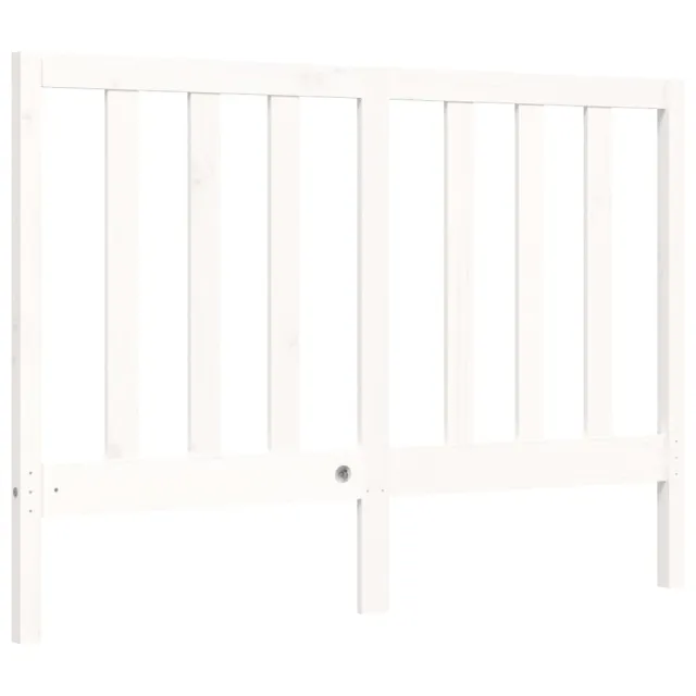 Cadre de lit sans matelas blanc 140x190 cm bois de pin massif