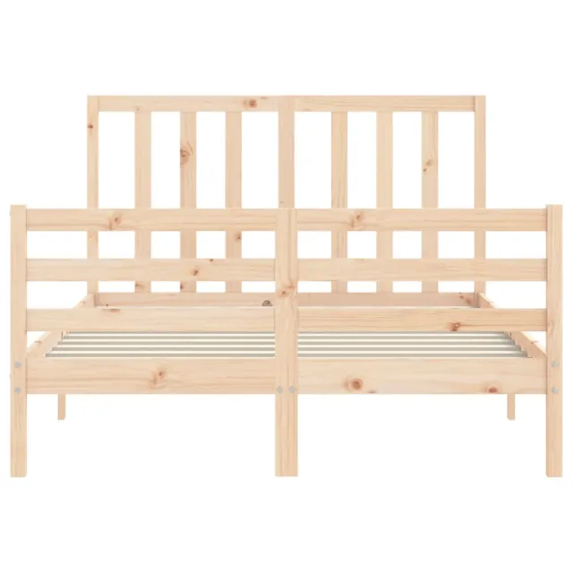 Cadre de lit sans matelas 140x200 cm bois massif de pin