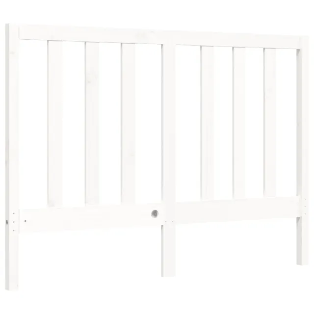 Cadre de lit sans matelas blanc 140x200 cm bois de pin massif